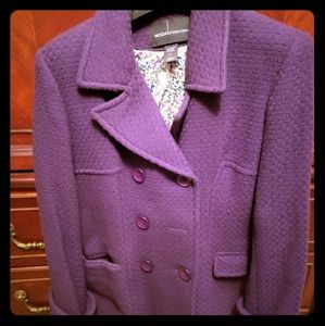 EUC Plum Moda International Coat